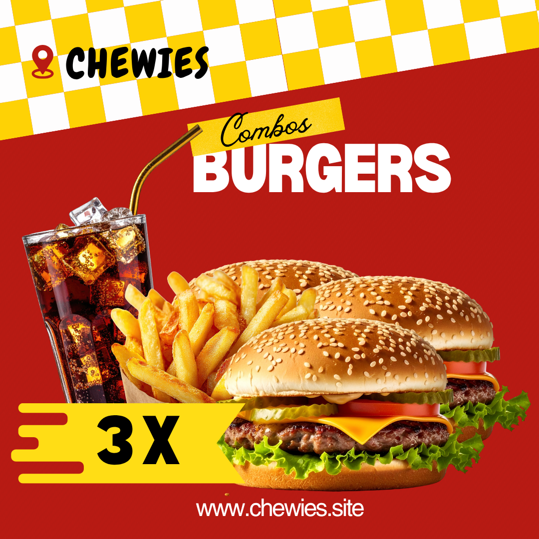 3 Burger Medium Fries Large Soda